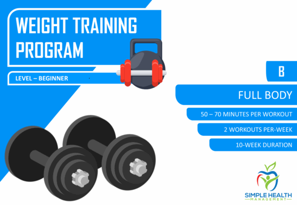 2x per week - beginner weight training program A and B - Image 3