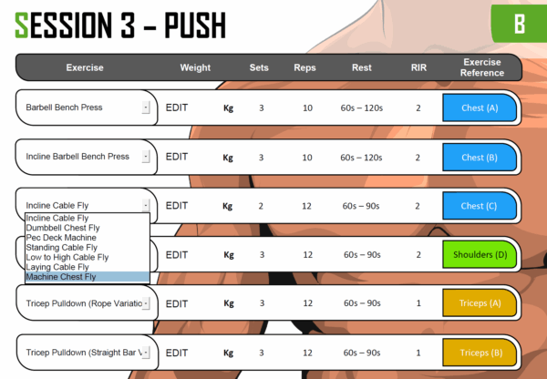 4x per week - intermediate weight training program A and B - Image 2