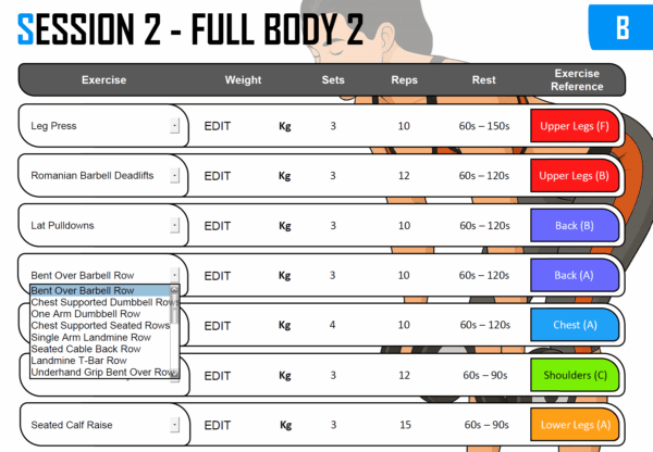 2x per week - beginner weight training program A and B - Image 4